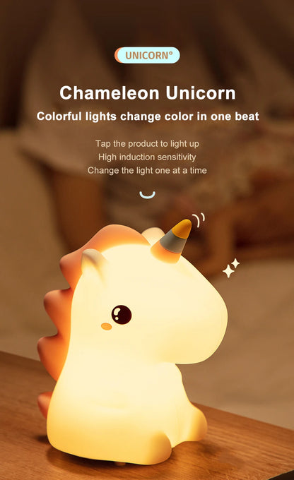 Unicorn kawaii LED Night Light