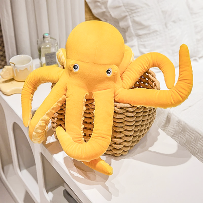 Adorable plush octopus with soft, squishy tentacles, perfect for hugging and cuddling. A cute and playful stuffed animal for all ages.