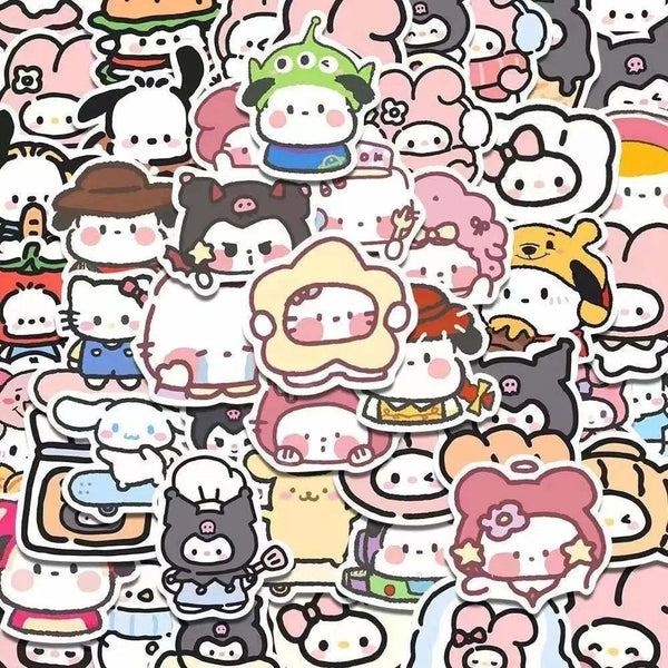 Hand-Painted Sanrio Stickers