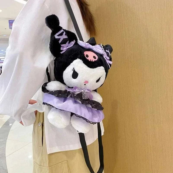 Sanrio My Melody & Kuromi Furry Shoulder bag