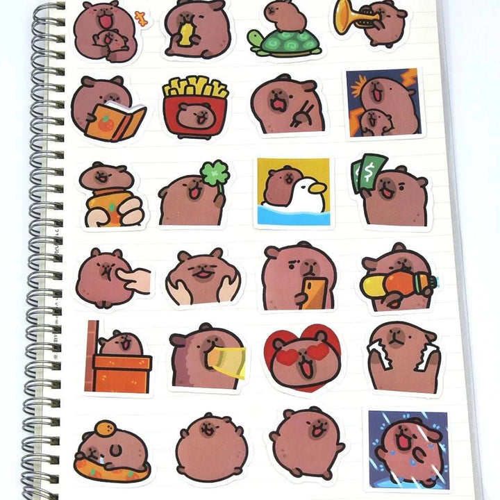 Capybaras korean Memes Stickers Pack - Yuathepanda