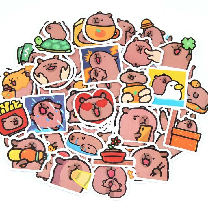 Capybaras korean Memes Stickers Pack - Yuathepanda