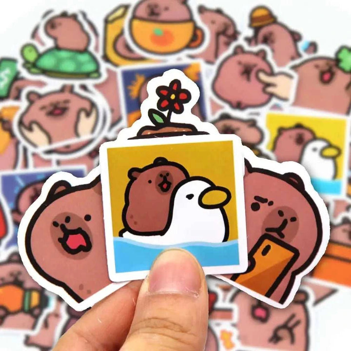 Capybaras korean Memes Stickers Pack - Yuathepanda