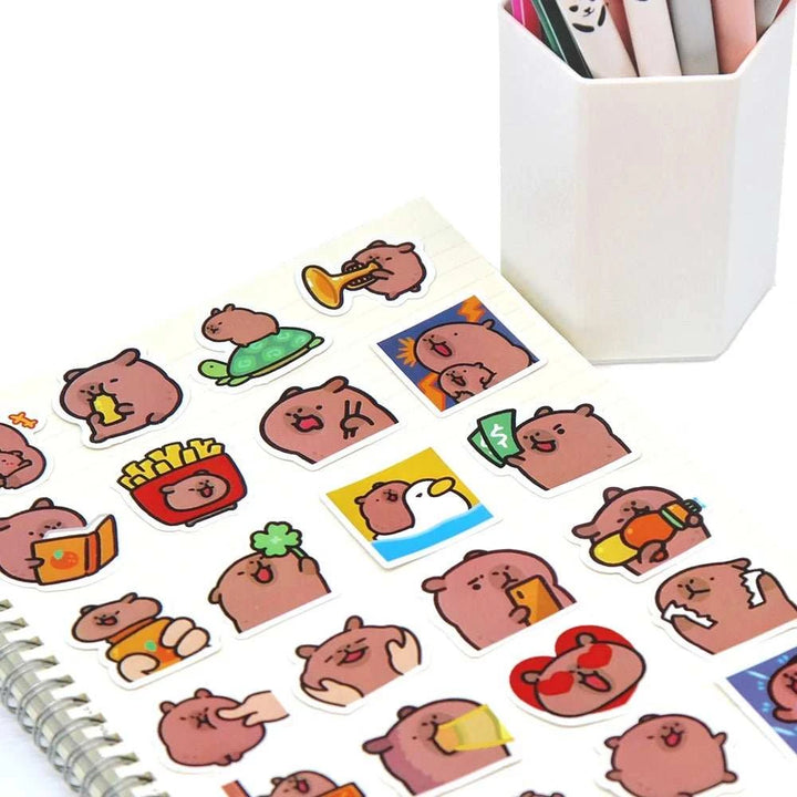 Capybaras korean Memes Stickers Pack - Yuathepanda