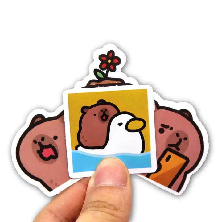 Capybaras korean Memes Stickers Pack - Yuathepanda