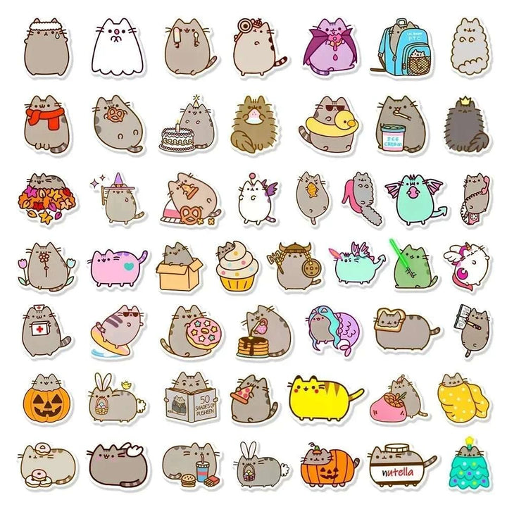 Chunky Cat Stickers Pack - Yuathepanda