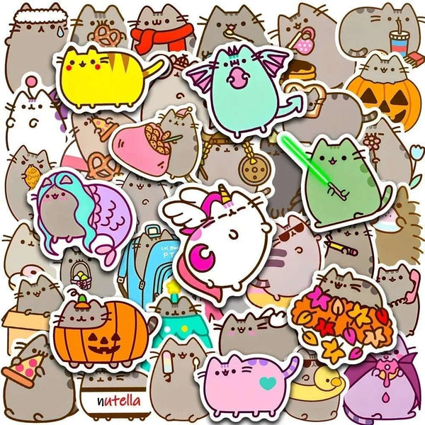 Chunky Cat Stickers Pack - Yuathepanda