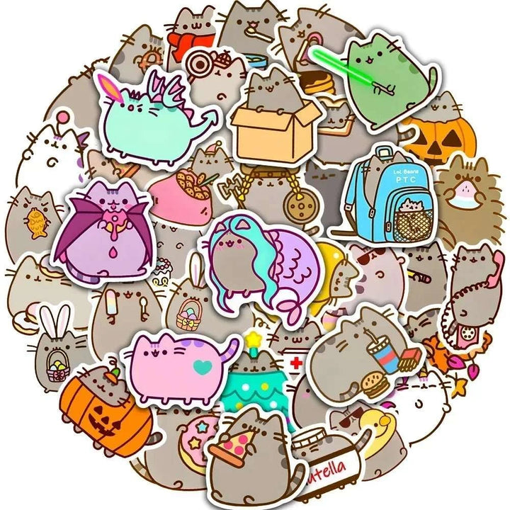 Chunky Cat Stickers Pack - Yuathepanda