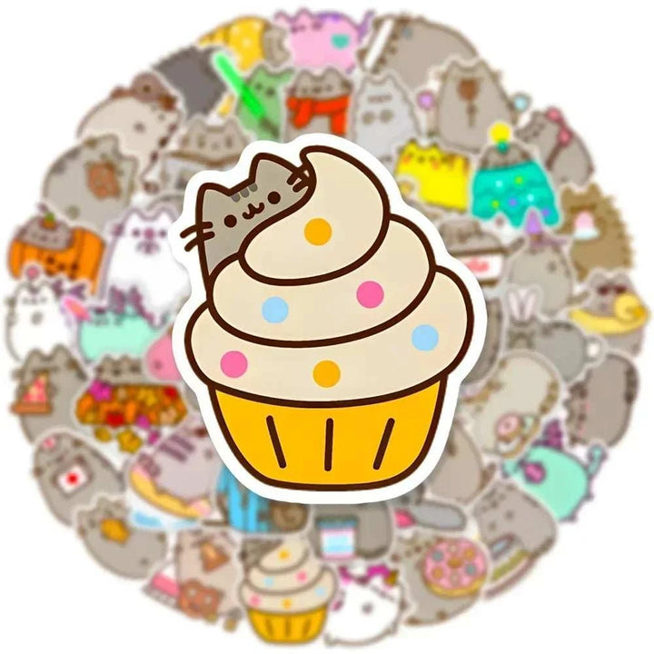 Chunky Cat Stickers Pack - Yuathepanda