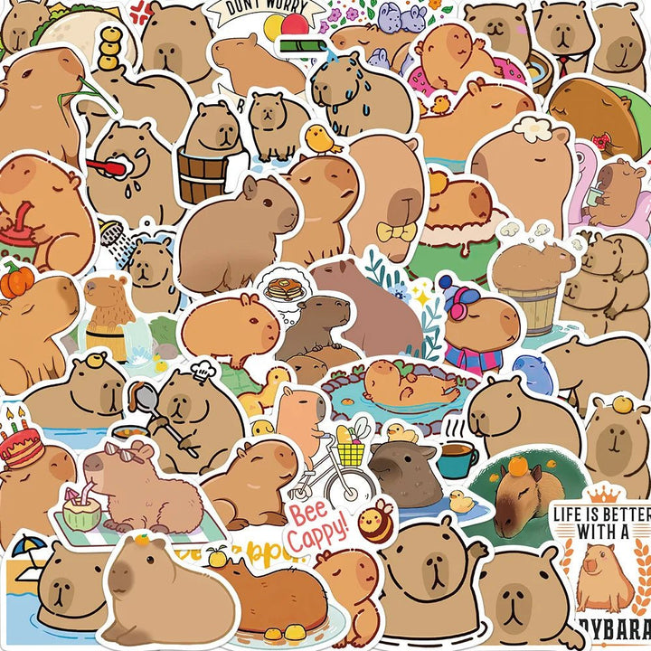 Cute Capybara Graffiti Stickers - Yuathepanda