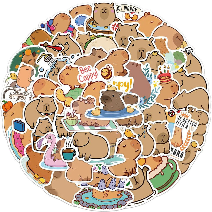 Cute Capybara Graffiti Stickers - Yuathepanda