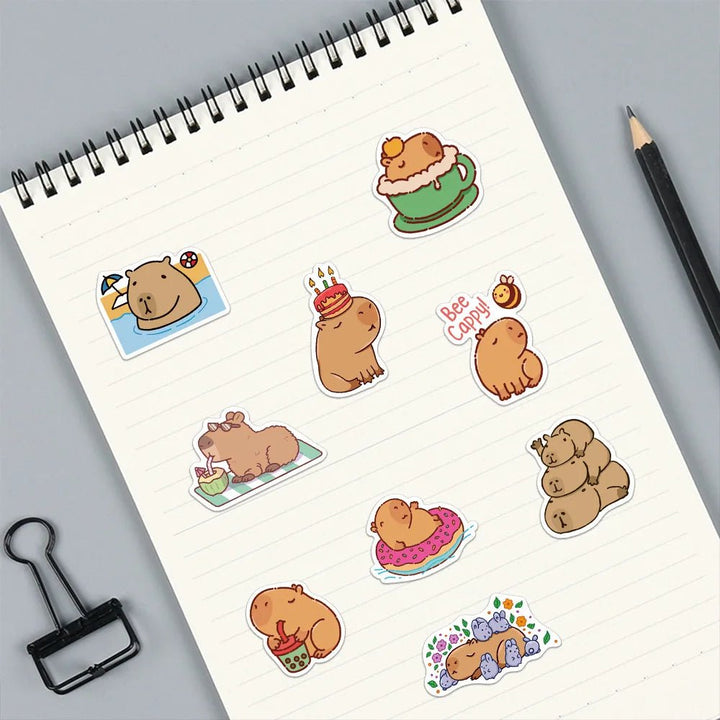 Cute Capybara Graffiti Stickers - Yuathepanda