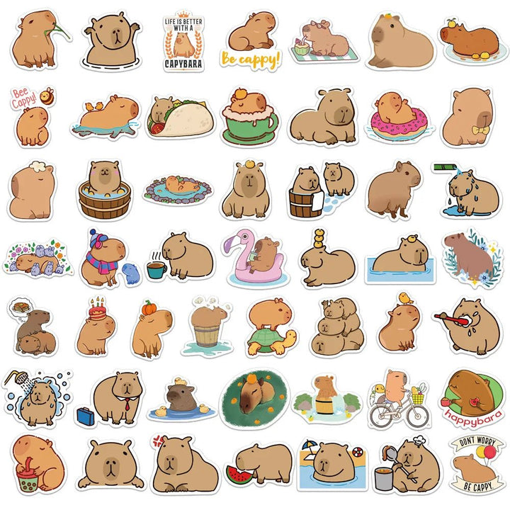 Cute Capybara Graffiti Stickers - Yuathepanda