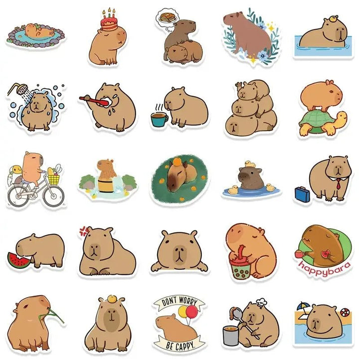 Cute Capybara Graffiti Stickers - Yuathepanda