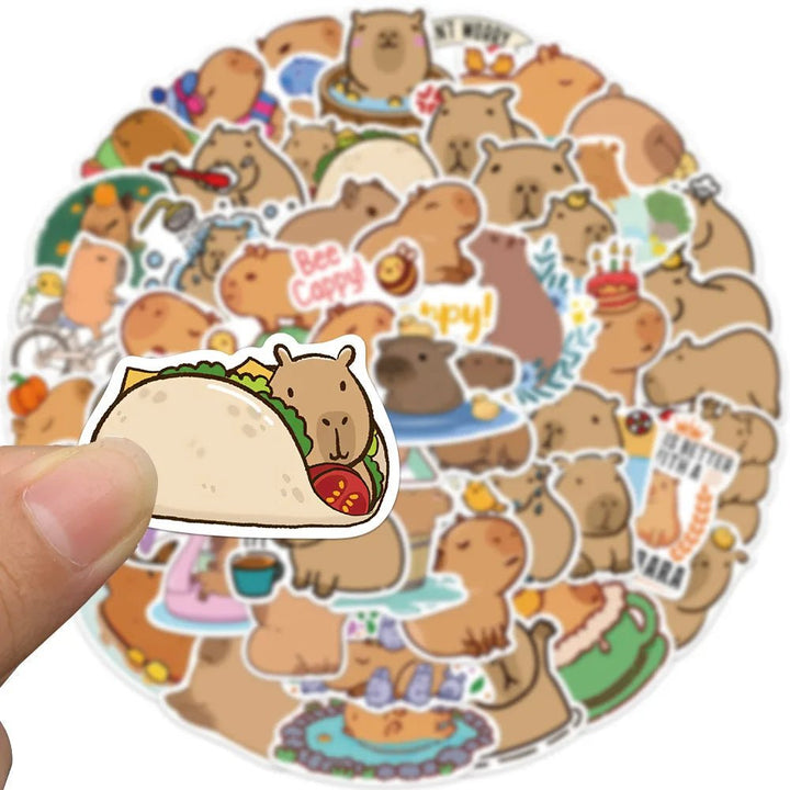 Cute Capybara Graffiti Stickers - Yuathepanda