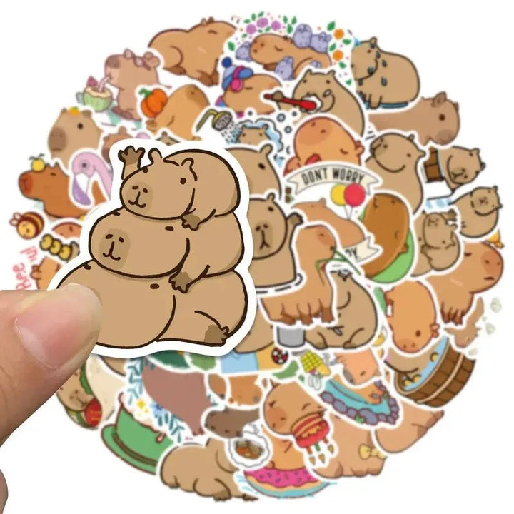 Cute Capybara Graffiti Stickers - Yuathepanda