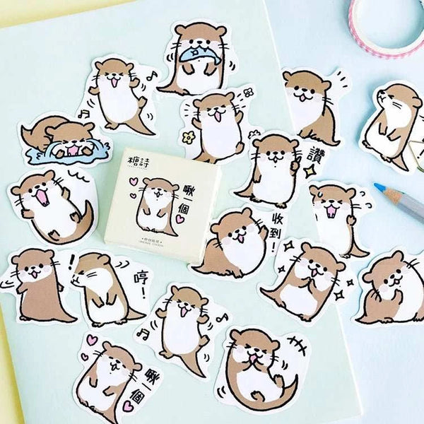 Cute Otter Stickers - Yuathepanda