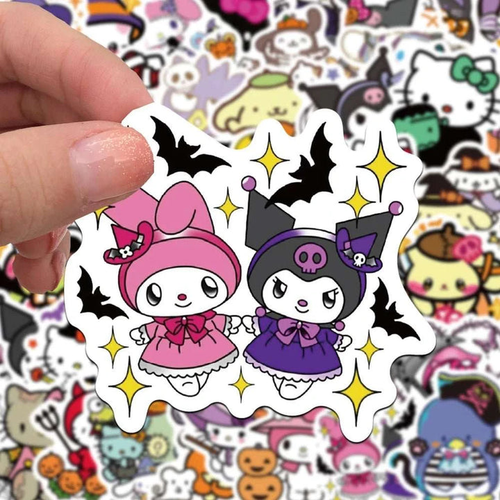 Cute Sanrio Halloween Graffiti Stickers - Yuathepanda