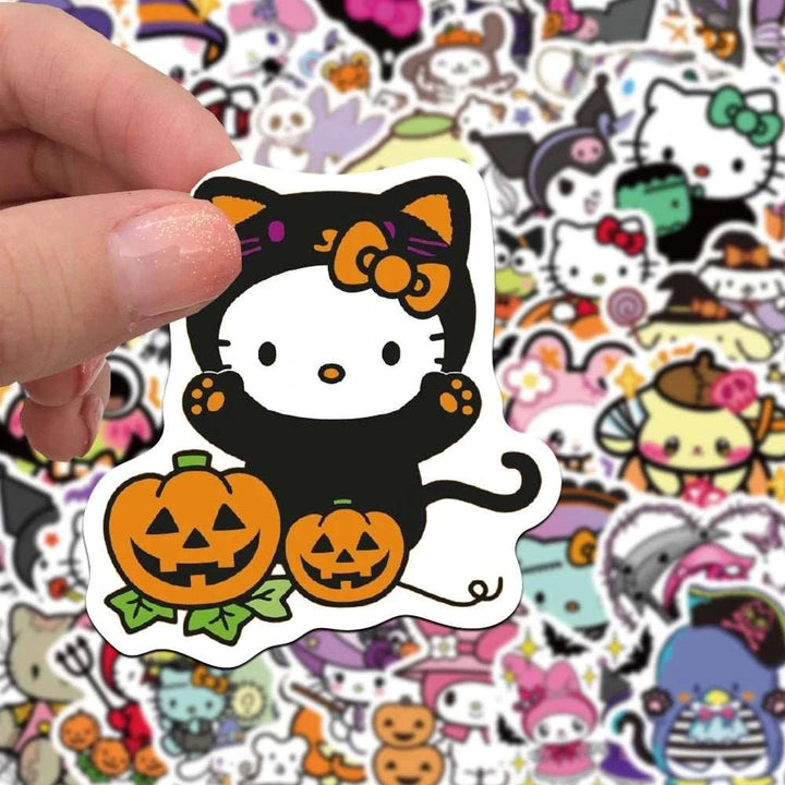 Cute Sanrio Halloween Graffiti Stickers - Yuathepanda