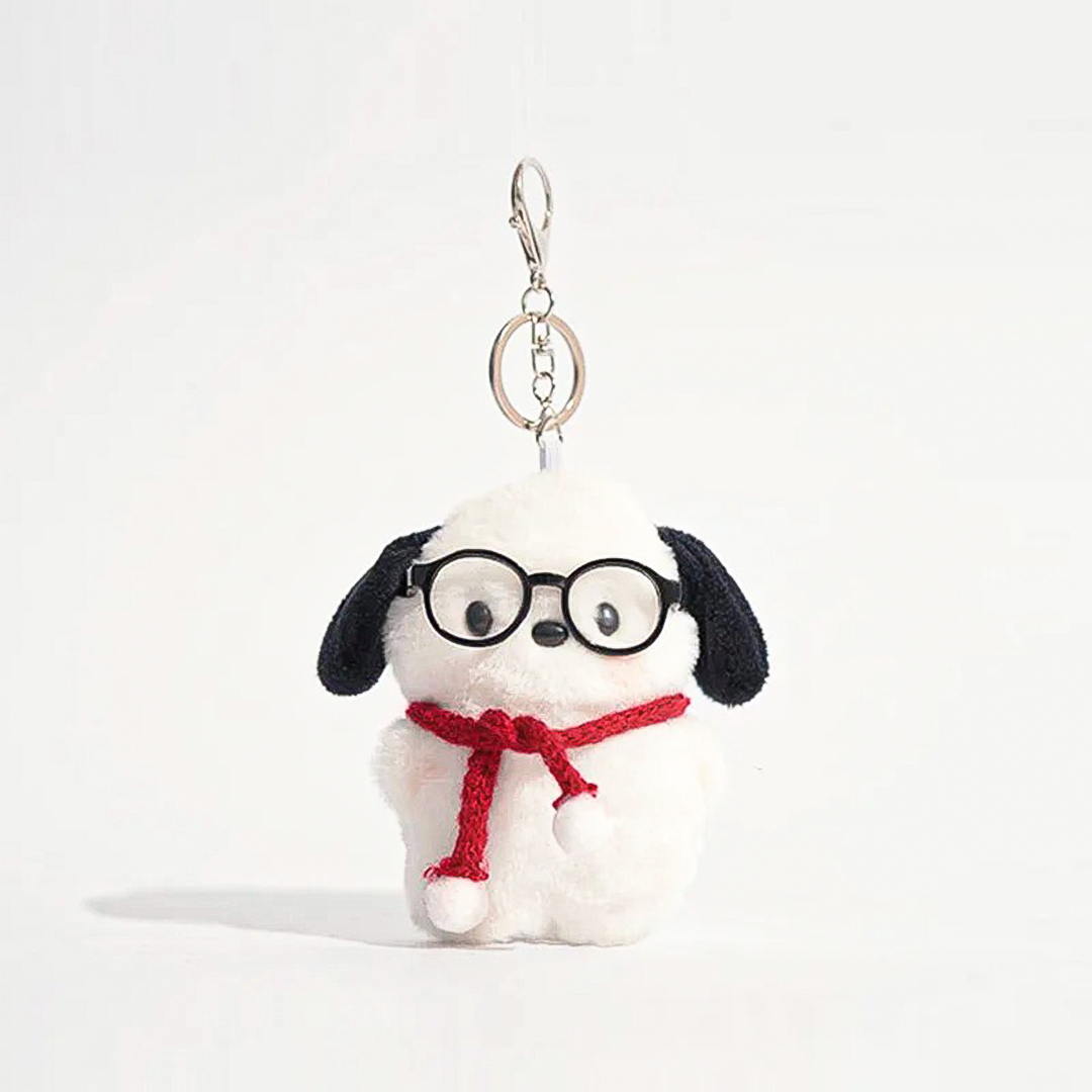 Kawaii Aviator Pochacco Plush Keychain