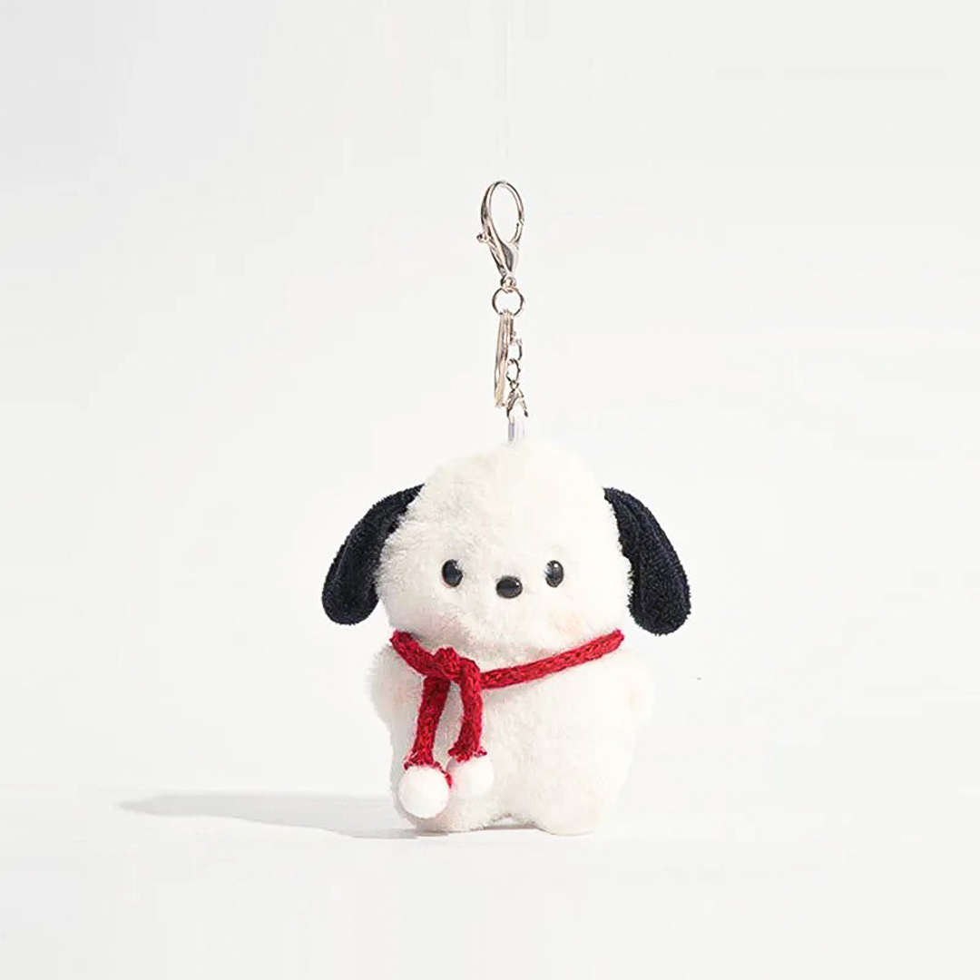 Kawaii Aviator Pochacco Plush Keychain