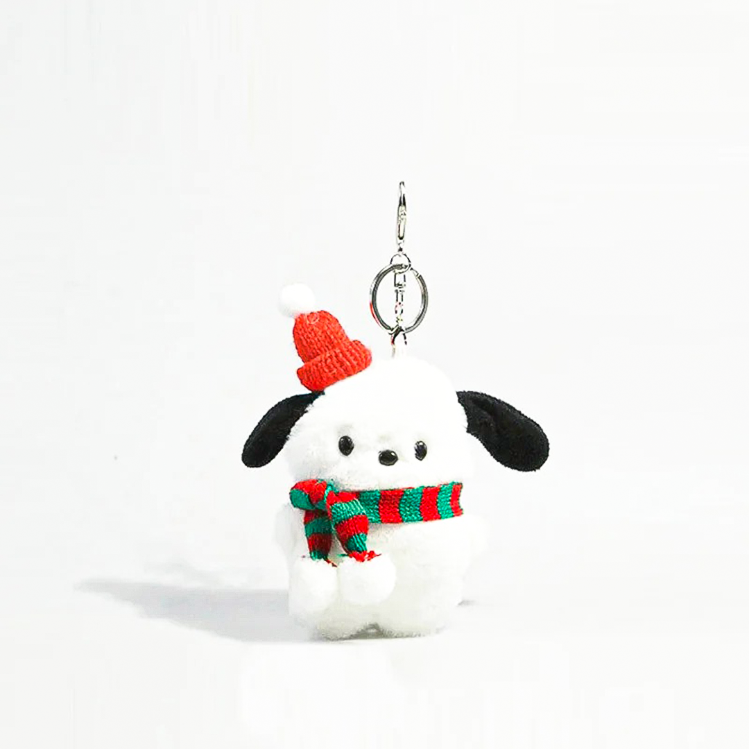 Kawaii Aviator Pochacco Plush Keychain